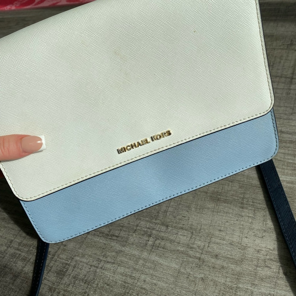 Michael Kors, Crossbody, blue and white bag